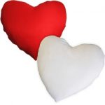 Perna personalizata alb cu rosu inima