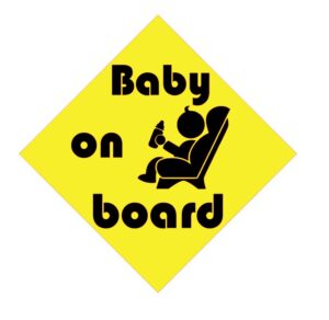 sticker baby on board v2